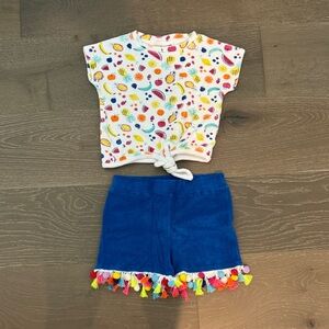 Andy & Evan Colorful Kids Shorts with Tassels 4T